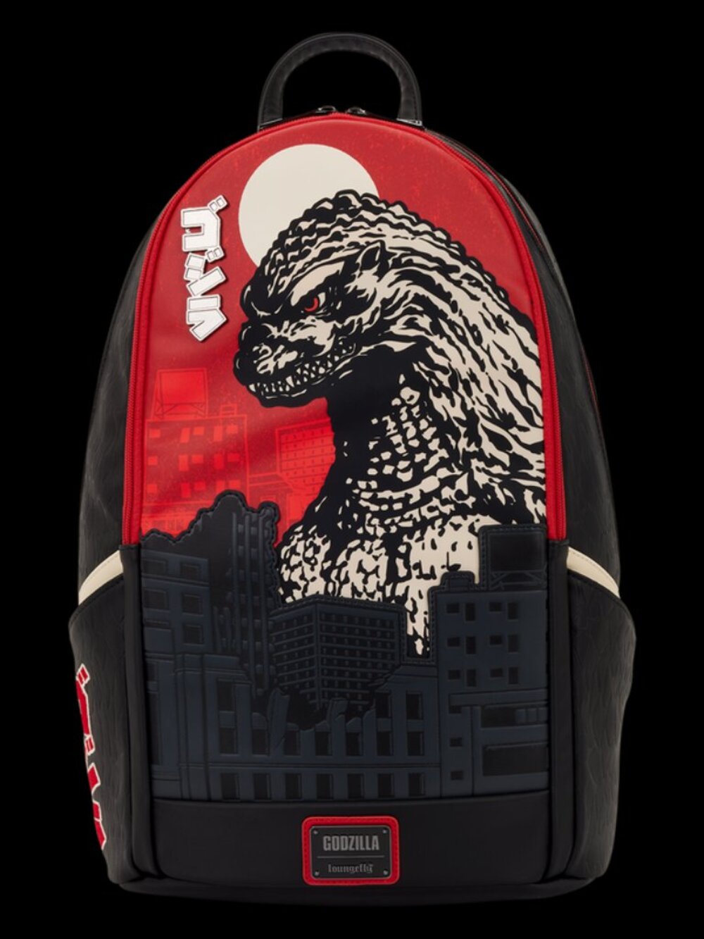 Loungefly Godzilla Backpack Full Size Movie Monster Cityscape Bag New